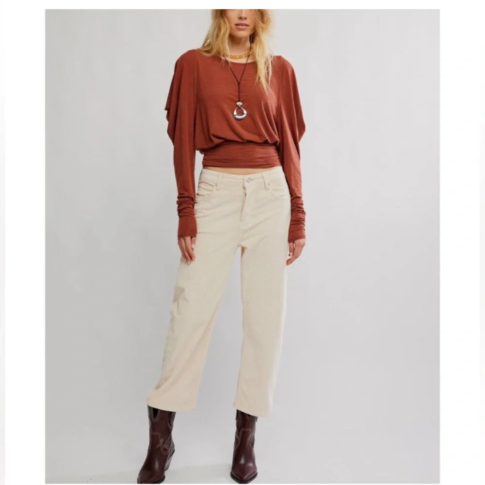 Free People ~ Moxie Long Sleeve ~ Medium ~ 
Color ~ Brick Wall ~ NWT - Picture 8 of 11